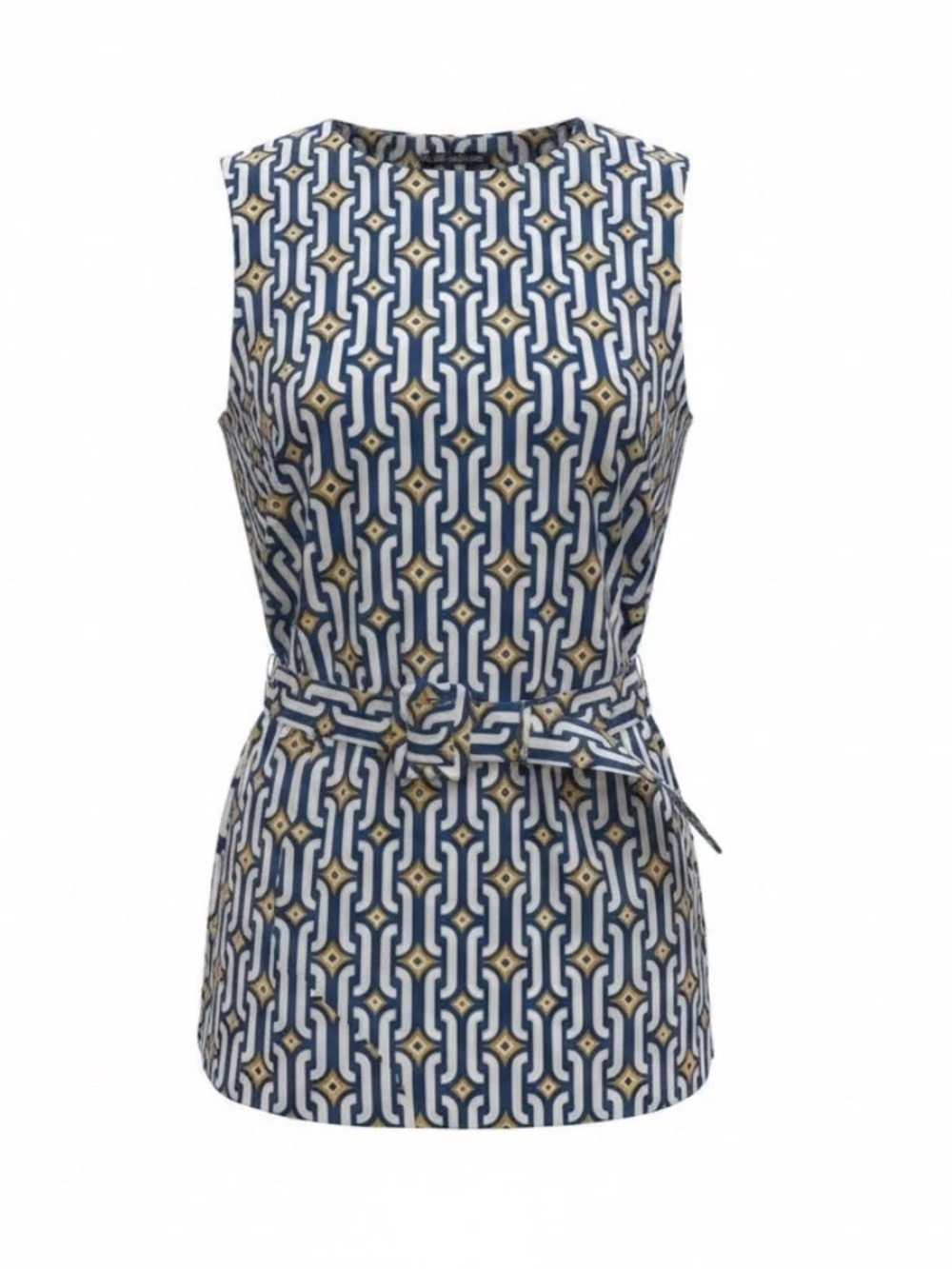 Boden Geometric Belted Tunic Top NWT NEW